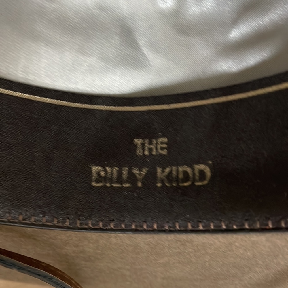 Stetson “Billy Kidd” Cowboy Hat. Custom Feather, beaded band.Light Brown.6 7/8’s - Picture 12 of 16
